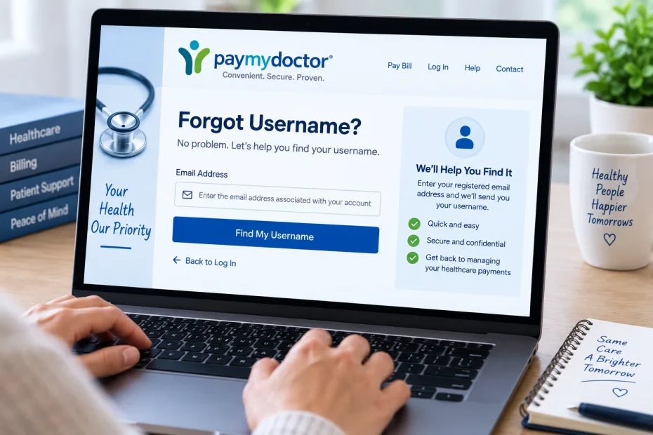paymydoctor.com login forgot username